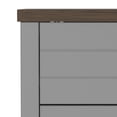 thumbnail image 4 of Lancaster Wood 6 Drawer Dresser, Gray, by Hillsdale Living Essentials, 4 of 17