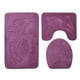thumbnail image 2 of Alfombra de baño antideslizante Inteprter chenilla 3 piezas duradera multifuncional, 2 of 6
