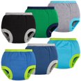 thumbnail image 1 of BIG ELEPHANT Pantalones de Entrenamiento para Ir Al Baño para Bebés, Ropa Interior de Entrenamiento de Color Sólido para Niños Pequeños, 12-24 Meses, 1 of 7