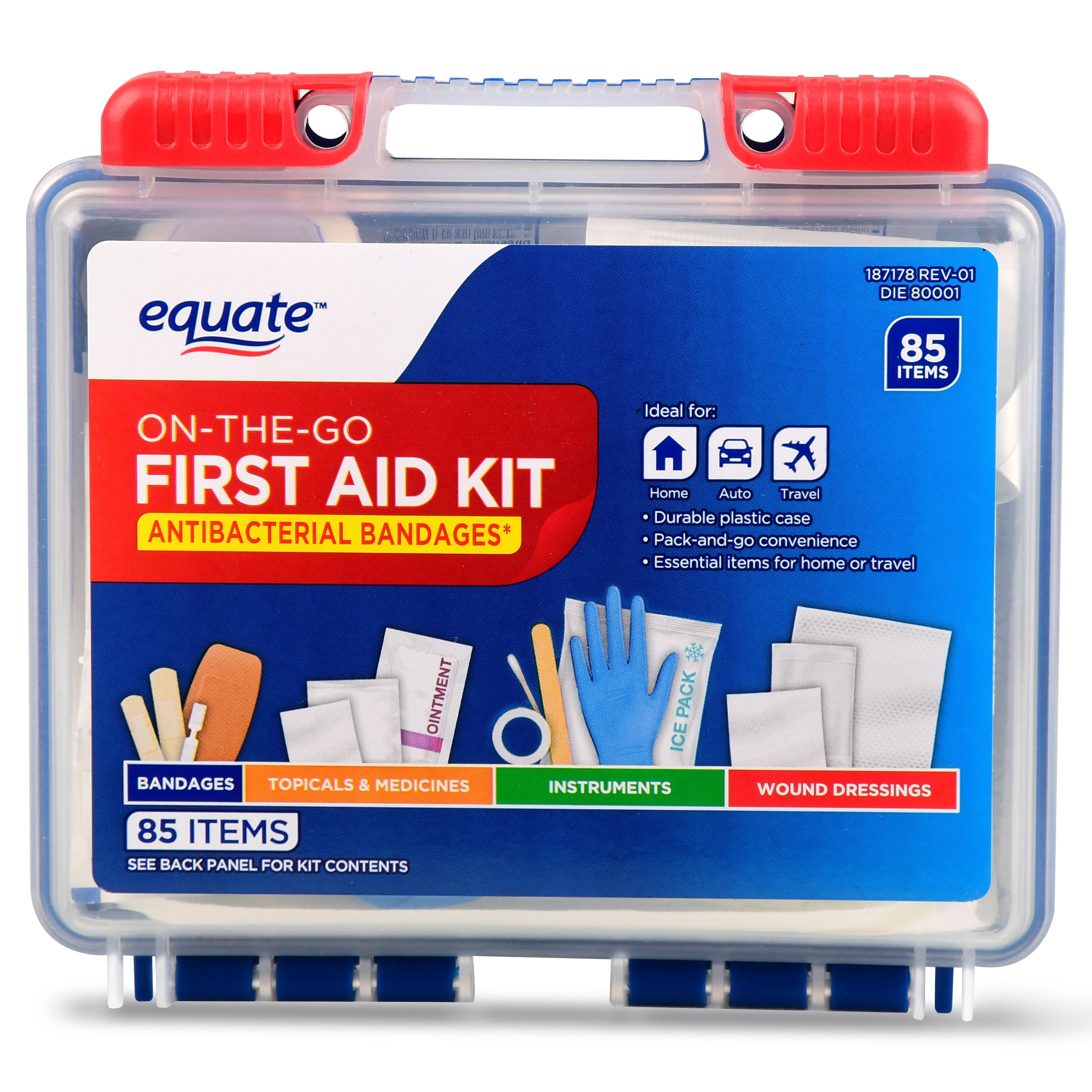 First Aid Kit, 85 Items, 2 Pack 