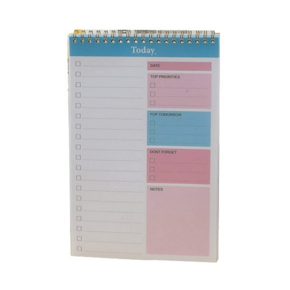 Reluova Daily Planner Covered Notebook with Dividers, 25 x 16.5cm, 120 Pages