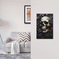 thumbnail image 5 of Death Skull Gothic Art Black No Device Blank Wall Plate 1 Gang Decorative Electrical Outlet Light Switch Cover Switchplate, 5 of 5