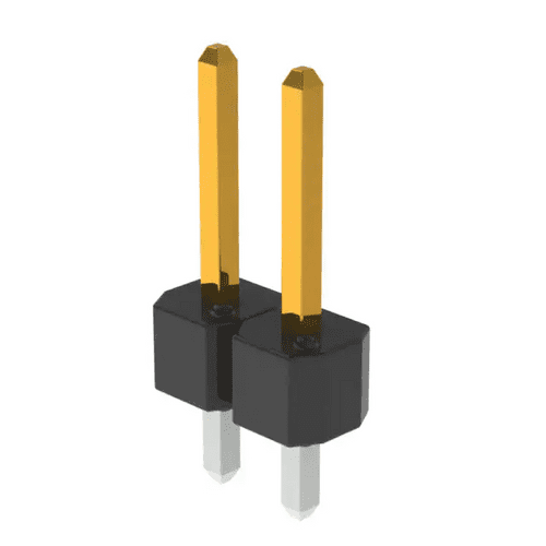 Pack of 4 68000-102HLF Connector Header 2 Position Vert. 2.54MM :RoHS