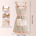 thumbnail image 3 of Kitchen+Cleaning+Essentials, Home & Kitchen Essentials, Cute Kitchen decor, Vintage Kitchen, Adjustable Straps, 100% Cotton Fabric, Polka Dot Fabric, Sage Green, 32X28 in, 1 Pc,, 3 of 4