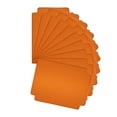 thumbnail image 1 of 10x divisores de tarjetas comerciales con pestañas, páginas de clasificación de tarjetas, clasificación de tarjetas de béisbol, separador de , Naranja, 1 of 8