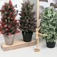 thumbnail image 2 of Artificial Plant Faux Tree Simulated Potted Plants Outdoor Indoor Plastic Pulp Flowerpot For Christmas Ornament, 2 of 10