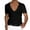 Black, variant on Deep V Neck T Shirt for Men Low Cut Vneck Tee Invisible Tshirt Slim Fit Short Sleeve Tees Vee Top Scoop Hem White Xl