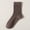 Coffee, variant on CFMIURAN Womens Socks, Autumn and Winter Heavy Wool Socks Solid Color Medium Tube Socks Thick Warm Hoop Socks Stockings and Fluffy Towel Socks