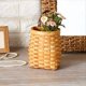 thumbnail image 5 of Cesta de Pared Madera, Caja Almacenamiento Aperitivos Frutas Escritorio, Hecha A Mano con Manejar Pastoral Americano, 5 of 5