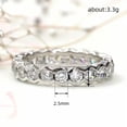 thumbnail image 2 of K-KED Fashion Women 925 Silver Cubic Zircon Ring Wedding Party Delicate Jewelry Sz 6-10-8-Gold, 2 of 6