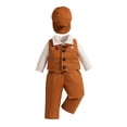 thumbnail image 3 of Otqutp Baby Clothes Set for Birthday Toddler Kids Boys Gentleman's Dress 4PCS Shirts + Vest + Pants + Hat Child Baby Outfits 0 to 2 Years, 3 of 7