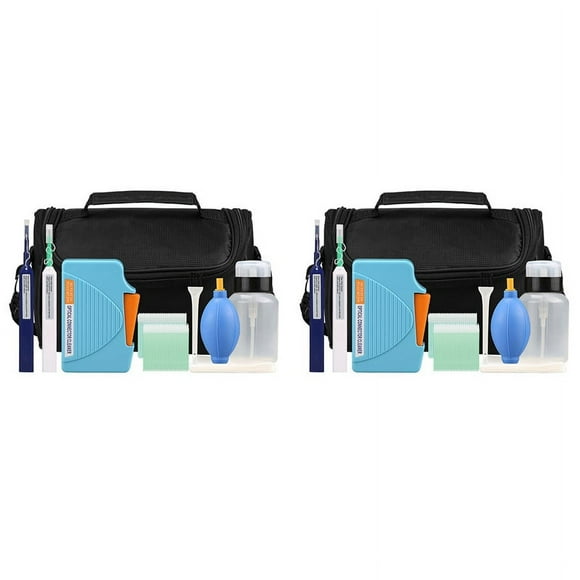 20 PCS Fiber Optic Cleaning Kit Optical Fiber Cleaner Tool with Fiber Cleaning Cassette for LC Connectors