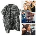 thumbnail image 5 of Unique Bargains 1 Pc Comb Pattern Hair Cut Barber Cape for Hair Cut Black White, 5 of 6