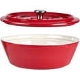 thumbnail image 2 of Servappetit Moule Rond Couvert Rouge 9 Pouces x 9 Pouces x 3,5 Pouces, 2 of 7