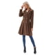 thumbnail image 3 of Abrigo GRACE KARIN para mujer, con doble botonadura, color marrón, talla S, 3 of 6