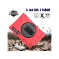 thumbnail image 3 of Galaxy Tab S8 2022 / Tab S7 2020 11 Inch Case SM-X700 SM-706 SM-T870 SM-T875 SM-T878 Shockproof Protective Cover with Pen Holder Shoulder Strap, 3 of 7
