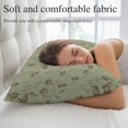 thumbnail image 5 of Sage Green Floral Pillow Covers, Linen Long Throw Pillow Case, Vintage Spring Botanical Flowers Holiday Pillow Protector Decorative Cushion Cover for Living Room/Bedroom 20" x 30", 5 of 8