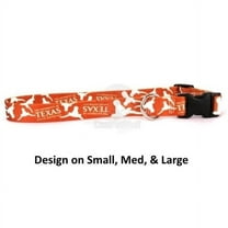 Littlearth Unisex-Adult NCAA Texas Longhorns Pet Collar, Team Color, Large