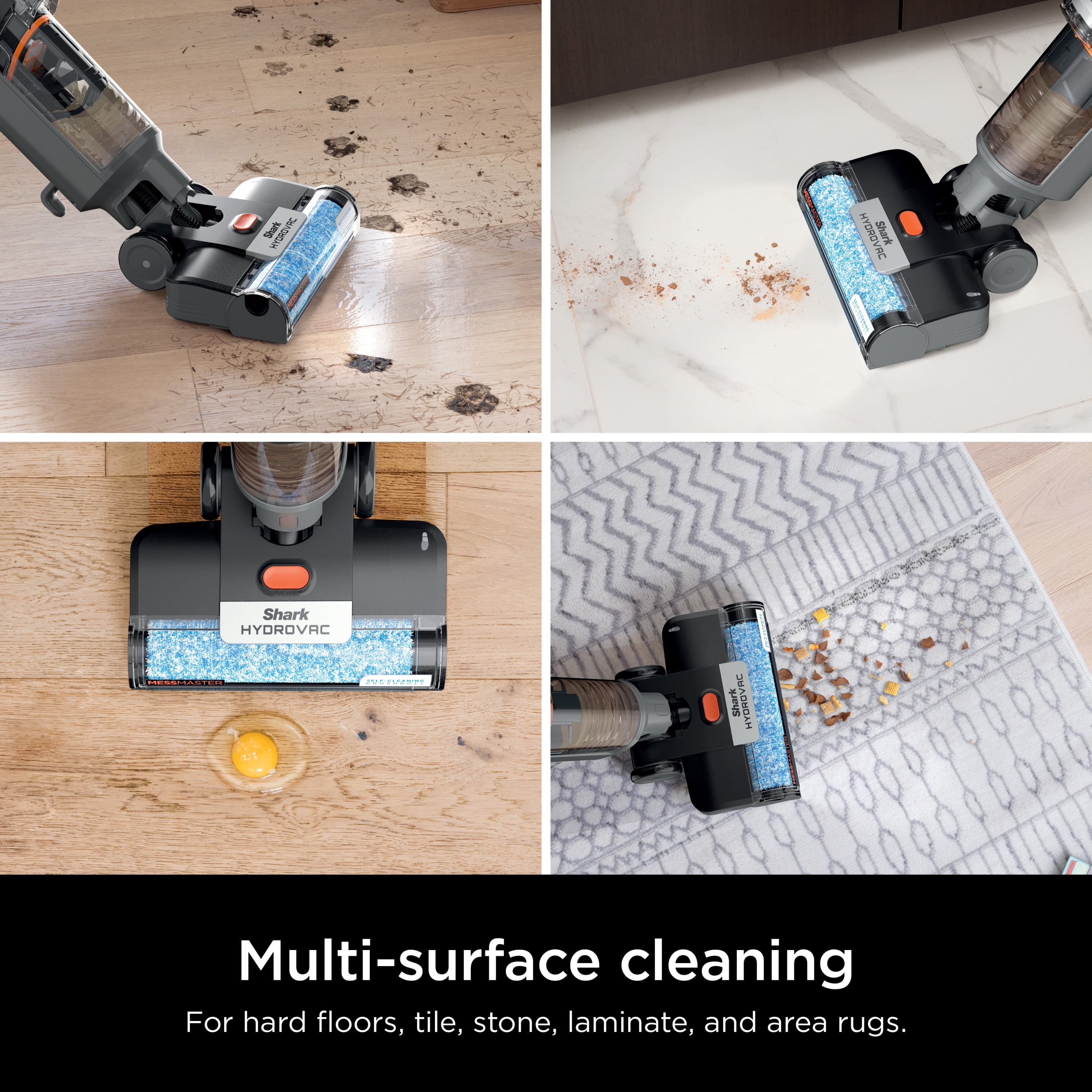 Shark HydroVac MessMaster Corded Wet Dry Vacuum & Mopping, 3-in-1 Self-Cleaning, HydroMopping, WD160