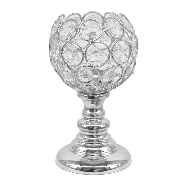 Candebros de cristal de té para jarrones de luz de oda, regalos de aniversario de Acción de Gracias, para accesorios 8.5x14.5cm Pta Baoblaze Candelero de mosaico