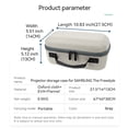 thumbnail image 1 of Portable Carrying Case Multifunctional Zipper Projector Bags Thickened Mesh Bag Projector Carrying Bags for Samsung TheFreestyle white, 1 of 6