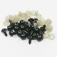 120pcs Black Plastic Crochet Eyes Bulk With Washers For Crochet Crafts