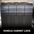 thumbnail image 2 of CIMAXIC T Type Handle Cabinet Lock Cam Locks for High and low Voltage Cabinet Distribution Box Switchgear Control Cabinet with Random Locking Plate (Black),3.07"X2.56"X0.91", 2 of 4