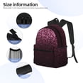thumbnail image 3 of Fotbe Pink Glitter Sparkles A Mochila Ligera Casual para Laptop para Hombres y Mujeres, Mochila Impermeable de Uso Diario, Mochila para Universidad, 3 of 5