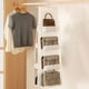 thumbnail image 3 of Organizador de bolso colgante con 8 bolsillos, soporte de almacenamiento de colección de bolsas transparentes (blanco), 3 of 7