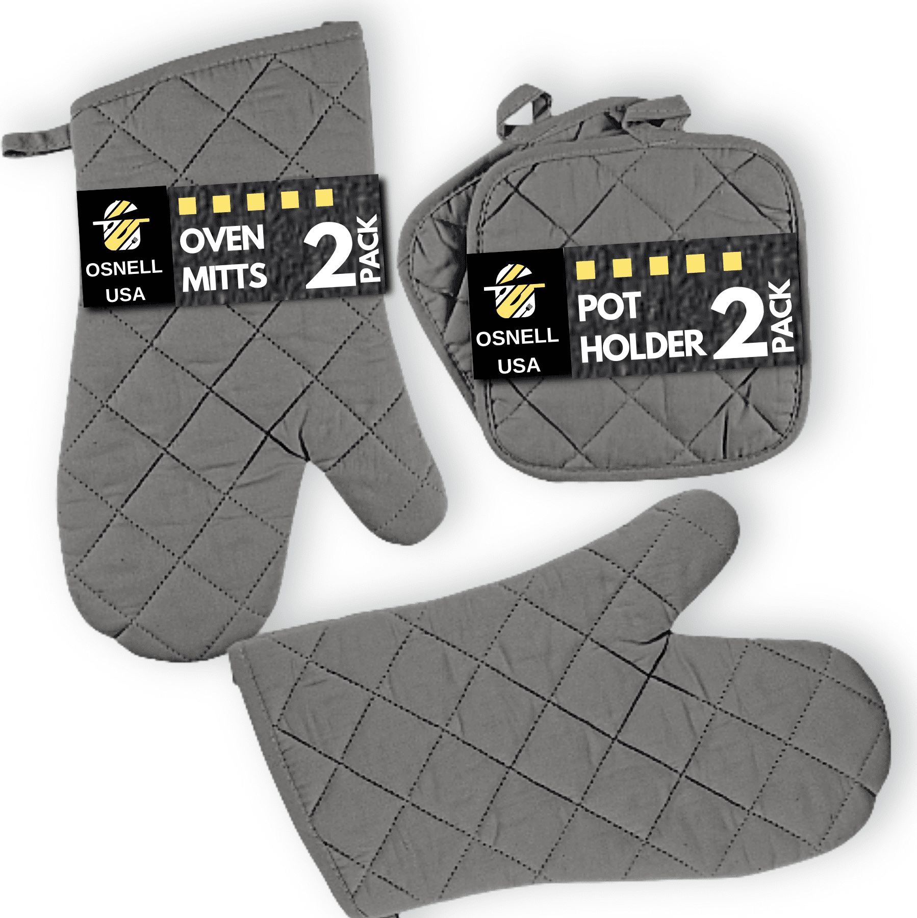 Kitchen Oven Mitt Pot Holder Set Kitchen Linens Oven Mitt Pot Holder