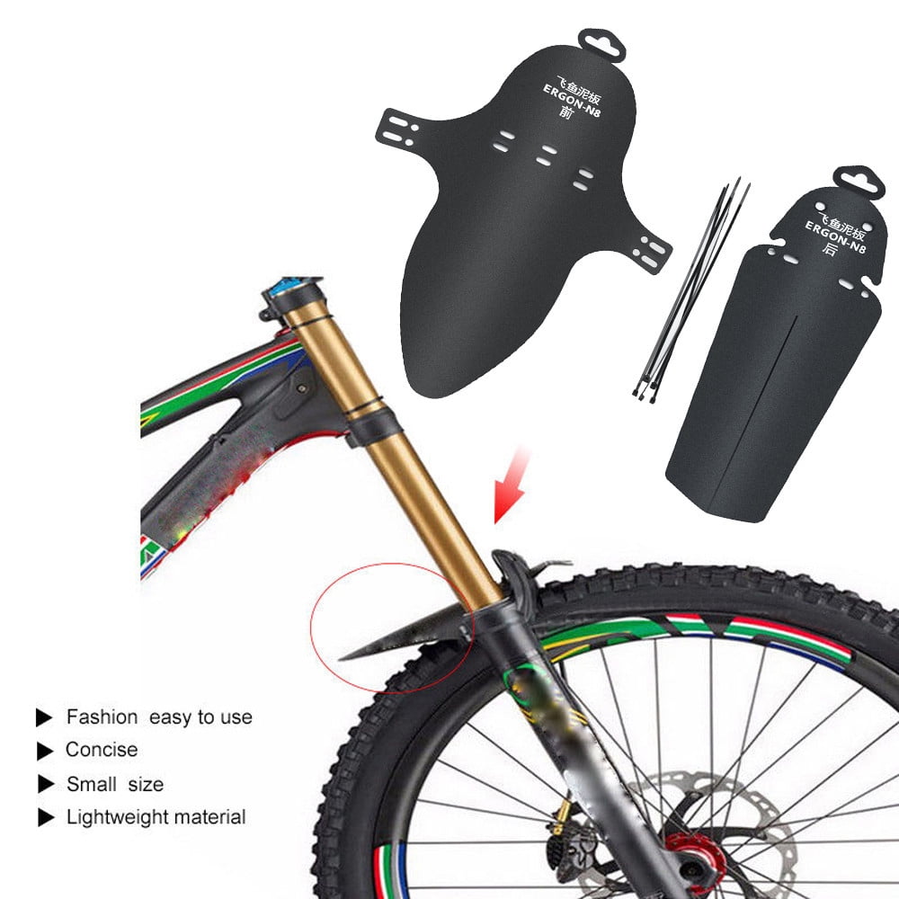 Rear Mud Guards Mudguard Fenders Black Cycling MTB Mountain Bike Bicycle Front