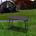 thumbnail image 1 of Mesa de camping compacta y ajustable en altura con organizador de almacenamiento, mesa plegable resistente de aluminio para patio, picnic, jardín,, 1 of 8