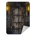 thumbnail image 1 of EREHome Couverture en Polaire Porte de Donjon Effrayant 58x80 Pouces, 1 of 1