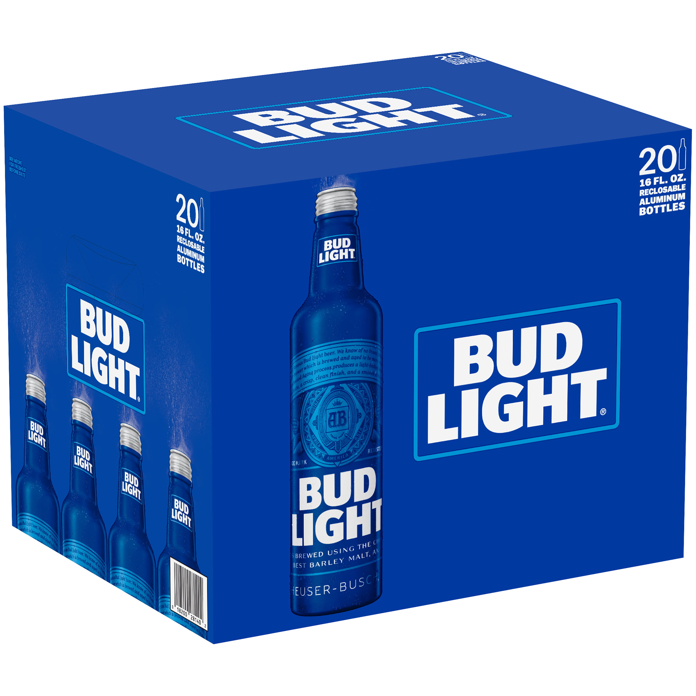 beautifulcreativedesigns Bud Light Aluminum Bottles 20 Pack Barcode.
