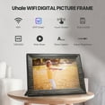 Jazeyeah 10.1" WiFi Digital Picture Frame Wood Grain 1280*800 IPS Smart