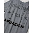 thumbnail image 2 of Under Armour Mens Branded Crop Short Sleeve T-Shirt Steel Light Heather 035/Black Medium, 2 of 3