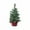 B, variant on Beautynvta Mini Artificial Christmas Tree, Green Fake Christmas Tabletop Decoration Xmas Fake Pine Tree Decor with Base, Christmas Decorations, 9.8''x6.3''