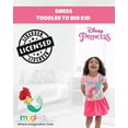 thumbnail image 4 of Disney Princess Ariel Little Girls French Terry Dress Toddler to Big Kid, 4 of 5