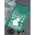 thumbnail image 3 of Santa's Naughty List Christmas Tee, 3 of 4