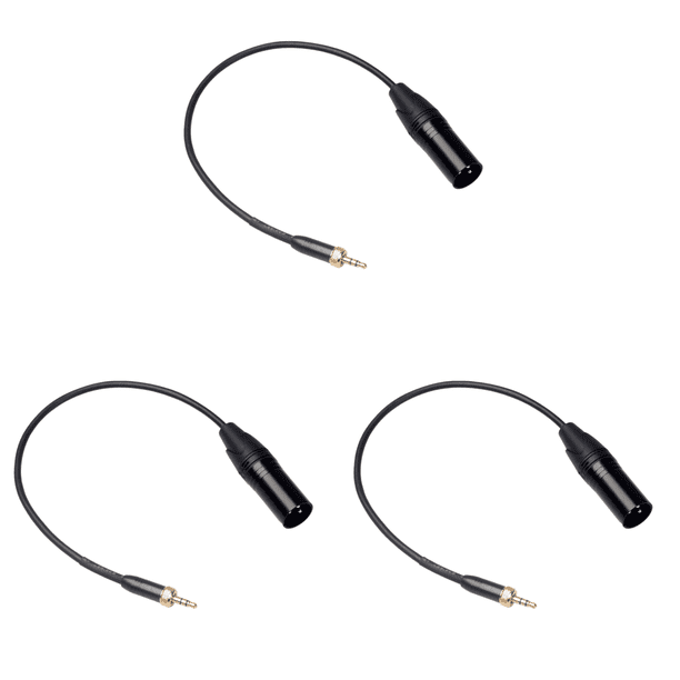 Conector Audio 3 5 Mm Con Rosca Interna A Cable Adaptador XLR Pines