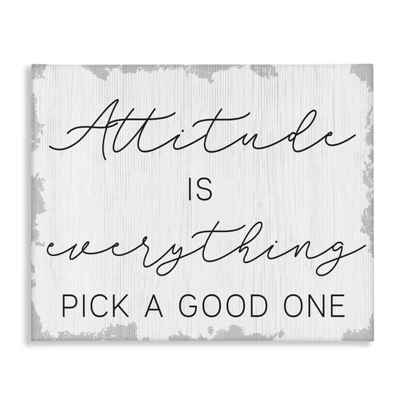 Stupell Industries French Country Pick A Good Attitude Canvas Art, 20 x 16, by Lil' Rue