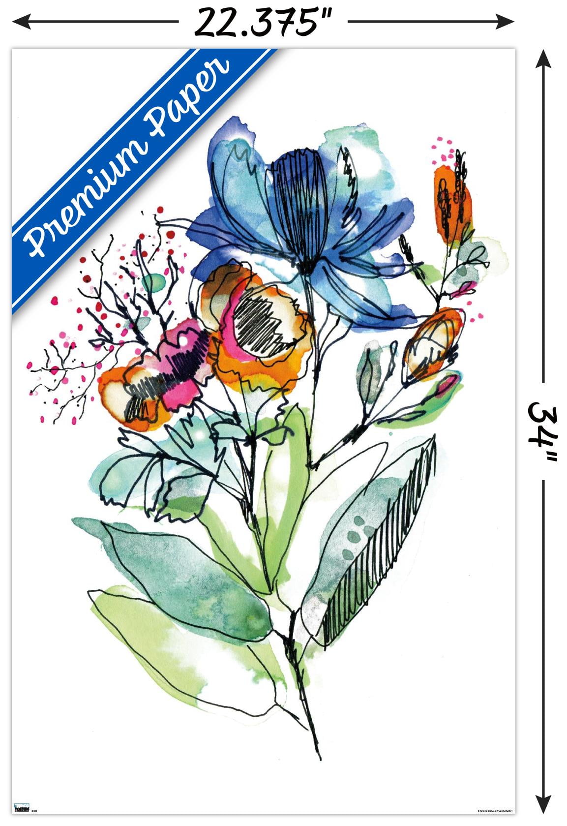 Cayena Blanca - Flowers Wall Poster, 22.375" x 34"