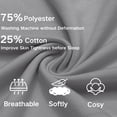thumbnail image 3 of Pinspark 5.5 Inch Mens Pajama Shorts Sleep Cotton Lounge PJ Lightweight Elastic Waist Drawstring Nightwear Bottom with Pockets, 3 of 6