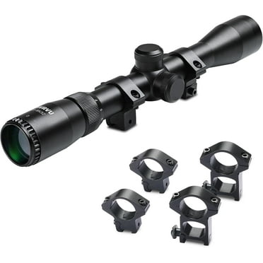 Rifle Scope, 3-9X32, Green Lens, Fast Focus Eyepiece, Free Ring Mounts, Air Rifle Scope, Optics Reticle Crosshair Scope