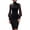 Black, variant on Iyufng Women Mock Neck Mesh Long Puff Sleeve Midi Slim Dresses, Asymmetric Ruched Waist Sheer Sleeve Pencil Dress, Women's Elegant Cocktail Party Wedding Guest Formal Evening Dress