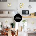 thumbnail image 3 of Yellow Bananas White Background Art Wall Clock Silent Non-Ticking For Home Office Decor, Decorative Clock Art, 3 of 7