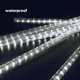 thumbnail image 3 of Luces de meteorito Luces de ducha Impermeable LED Luces de lluvia que caen 192 LED 30 cm 8 tubos Luces de carámbano de Navidad al aire libre Gotas de lluvia Luz de cascada para alta Adepaton LN-0777, 3 of 7