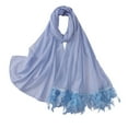thumbnail image 2 of Chapeau Plissé Bleu pour Femmes avec Hijab Ethnique Musulman, 2 of 5
