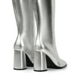 thumbnail image 3 of DREAM PAIRS Women's Knee High Boots Square Toe Gogo Boots Chunky Heel Boots with Side Zip Fashion Tall Boots For Women, 3 of 7
