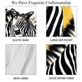 thumbnail image 4 of luoweisi Men's Beach Shorts Quick Dry Swim Trunks with Mesh Lining Zebra XL, 4 of 5
